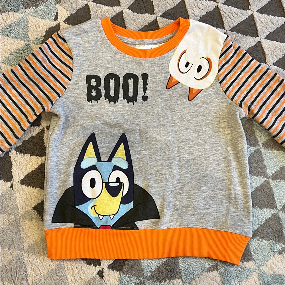 Bluey Halloween Fleece Sweatshirt and Jogger Pants Unisex Outfit Set / Size 4T - Picture 6 of 13